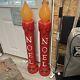 Blow Mold Noel Christmas Candles 39 Lighted Pair