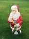 Blow Mold Santa Claus Christmas Stocking 42 Lighted Vintage Only Used Indoors