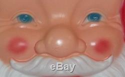 Blow Mold Santa Face Head Brand New 34 General Foam Lighted with Cord