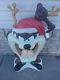 Blow Mold Taz Christmas Outside Lighted Decoration Used Vintage Looney Tunes