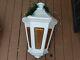 Blow Mold Rare Industrial Light White Lantern Vintage General Decor Municipal