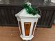 Blow Mold Rare Industrial Light White Lantern Vintage General Decor Municipal