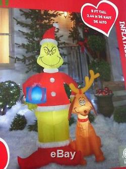 Blow-out $159.99 Sale Grinch And Max 8 Feet Tall Gemmy Inflatable