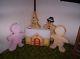 Blowmold Gingerbread Man Set 5 Pieces 3 Diff Gingerbread Don Featherstone