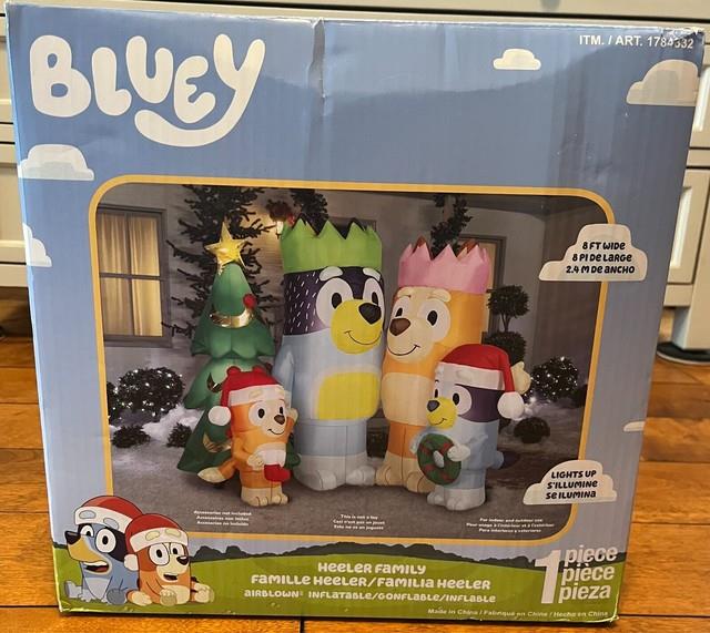 Bluey Family Inflatable, Christmas Decoration, Outdoor 8ft X 6ft Lights Up! New