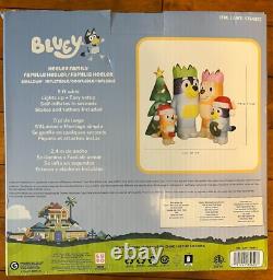 Bluey Family Inflatable, Christmas Decoration, Outdoor 8ft x 6ft Lights Up! NEW