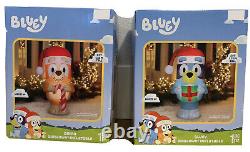 Bluey and Bingo Christmas Inflatables 5' Airblown Blow-Up Decorations FAST SHIP