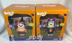 Bluey and bingo Halloween inflatable 2025 In Hand Bluey and bingo Halloween inflatable 2025 In Hand
