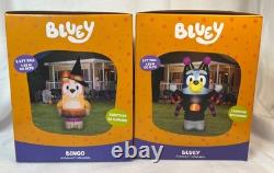 Bluey and bingo Halloween inflatable 2025 In Hand Bluey and bingo Halloween inflatable 2025 In Hand