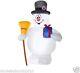 Christmas 6 Ft Frosty The Snowman With Broom Airblown Inflatable Yard Decor