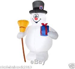 CHRISTMAS 6 FT Frosty the Snowman with broom airblown inflatable yard decor
