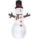 Christmas Inflatable Giant 12' Snowman Stick Arms By Gemmy Air Blown Yard Decor