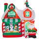 Christmas Santa Pet Shop Workshop 8 Ft Inflatable Airblown Yard Decor