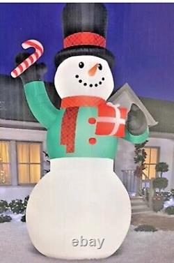 COLOSSAL 20ft Airblown Snowman Yard Inflatable 20' Christmas Lighted HUGE New