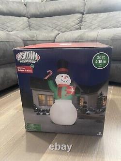 COLOSSAL 20ft Airblown Snowman Yard Inflatable 20' Christmas Lighted HUGE New