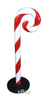 Candy Cane Swirl Red White Statue Christmas Prop Statue Free Ship