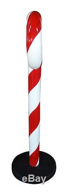Candy Cane Swirl Red White Statue Christmas Prop Statue Free Ship