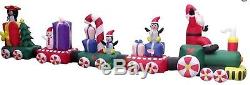 Christmas 20 Ft Santa Gift Candy Train Inflatable Airblown Yard Decoration