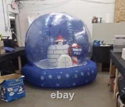 Christmas 6' Airblown Inflatable North Pole Pop Up Penguin Snow Globe Light Up