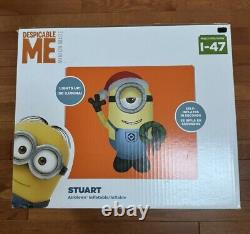 Christmas 9.5 ft Giant Airblown Inflatable Lighted Despicable Me Stuart 2017