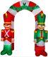 Christmas 9 Ft Toy Soldier Archway Arch Airblown Inflatable Yard Gemmy