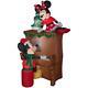 Christmas Airblown Inflatable 7 1/2' Mickey & Minnie Piano Scene Yard Decoration