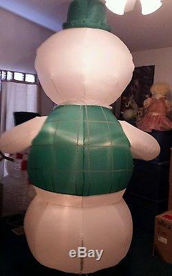 Christmas Airblown Inflatable Blow Up Rudolph Sam The Snowman Gemmy Decoration