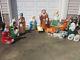 Christmas Blow Mold Large Nativity Set Lighted Christmas Decoration Vintage