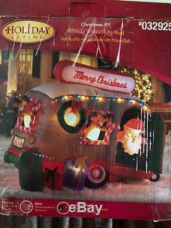 Christmas Camper RV Inflatable by Holiday Living 9.5 feet long