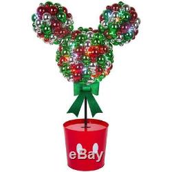 Christmas Disney Magic Holiday Led Multi Color Lighted Mickey Mouse Topiary Tree