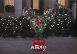 Christmas Disney Magic Holiday Led Multi Color Lighted Mickey Mouse Topiary Tree