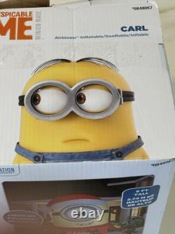 Christmas Gemmy 9 ft Tall Light Up Minion Stuart Happy Holidays Inflatable EUC Christmas Gemmy 9 ft Tall Light Up Minion Stuart Happy Holidays Inflatable EUC
