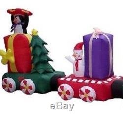 Christmas HUGE 20 FT SANTA CANDY TRAIN Airblown Inflatable Yard Decoration