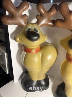 Christmas Holiday Reindeer Blow Mold lot 2 read description 27