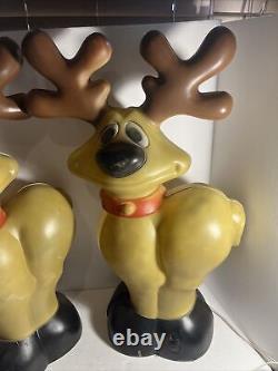 Christmas Holiday Reindeer Blow Mold lot 2 read description 27