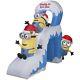 Christmas Inflatable 10' Minions Naughty Or Nice Slide With Kevin, Stuart & Bob