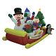 Christmas Inflatable Air Blown Yard Decoration Snowman Sleigh Tree Outdoor Decor