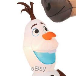 Christmas Inflatable Disney Frozen Olaf Sven 7 ft. Pre-lit Holiday Yard Decor