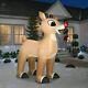 Christmas Inflatable Huge 10 Ft Standing Giant Rudolph The Red Nose Reindeer New