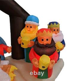 Christmas Inflatable Nativity Scene Lights Blowup Yard Indoor Outdoor Decoration