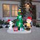 Christmas Inflatable Snoopy Charlie Peanuts Christmas Tree Scene 6ft New