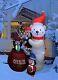 Christmas Led Animated Inflatable Yard Decoration Polar Bear Penguins Cookie Jar