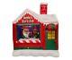 Christmas Led Inflatable Air Blown Yard Art Decoration Santa Claus Elf Workshop