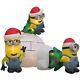 Christmas Lighted Minions Igloo Scene Inflatable Outdoor Led New In Box