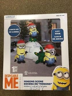 Christmas Lighted Minions Igloo Scene Inflatable Outdoor LED NEW IN BOX