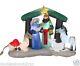 Christmas Lighted Nativity Air Blown Inflatable Mary Joseph Jesus Holiday Yard