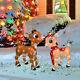 Christmas Lighted Rudolph The Red Nosed Reindeer & Clarice Outdoor Holiday Decor