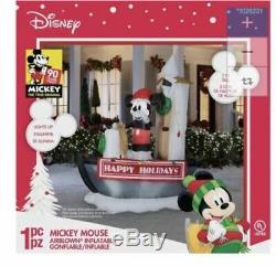 Christmas Mickey Mouse 7' Steamboat Willie Sailor Airblown Inflatable New