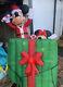 Christmas Mickey Mouse & Minnie 6' Inflatable Animated Airblown Gemmy Disney