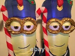 Christmas Minions Two Soliders British Airblown Inflatable Yard decorations